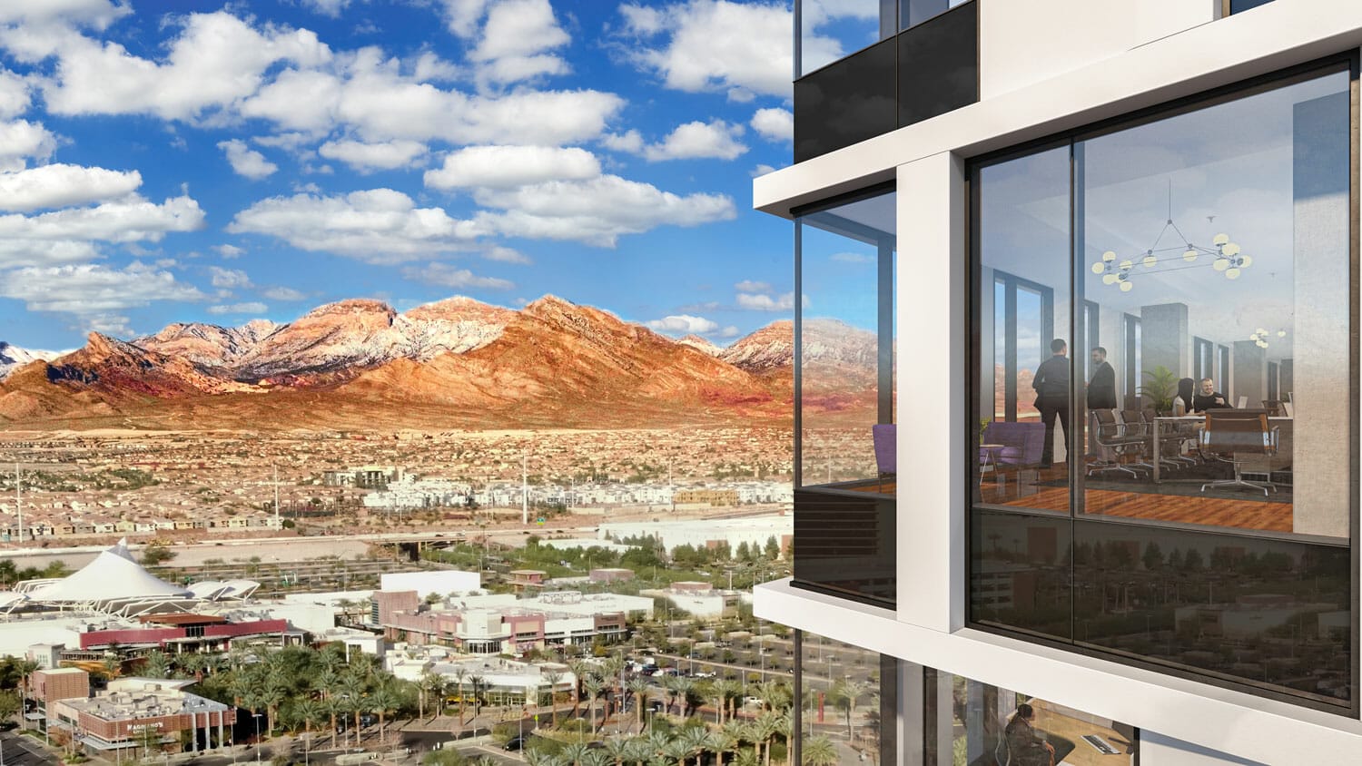 1700 Pavilion exterior rendering 1700 Pavilion exterior rendering in Downtown Summerlin.